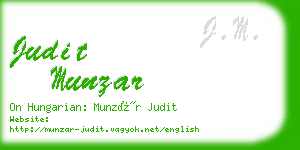 judit munzar business card